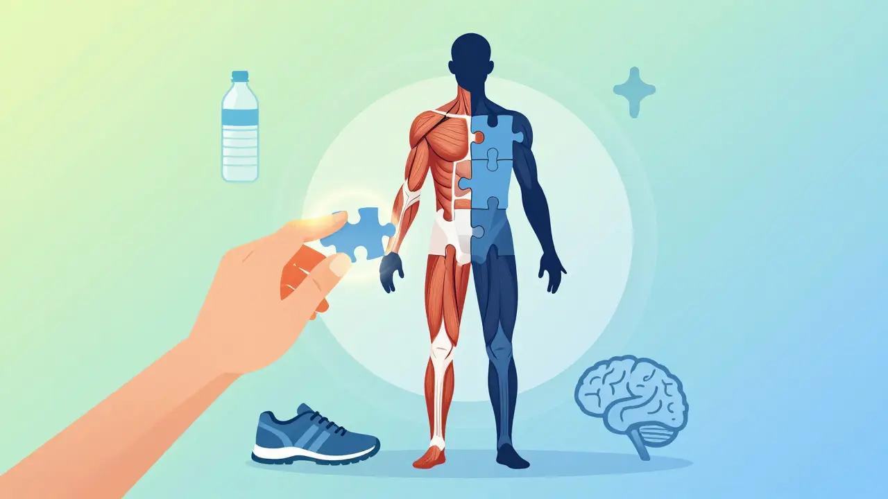 Koncept komplexní rehabilitace zahrnující tělo i mysl
